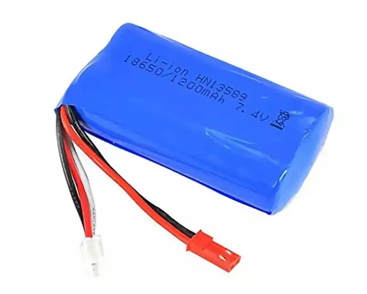 BATTERIA 7,4V 1200MHA LI-ON PER MEZZI HUI NA 1/14 Reso Gratuito