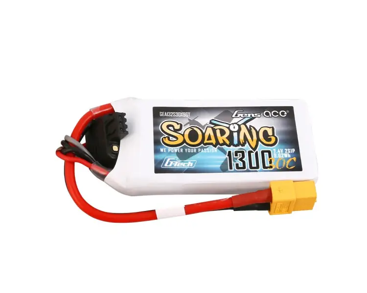BATTERIE LIPO GENS ACE 2S 7,4V 1300MHA 30C XT60 G-TECH Prezzo Basso