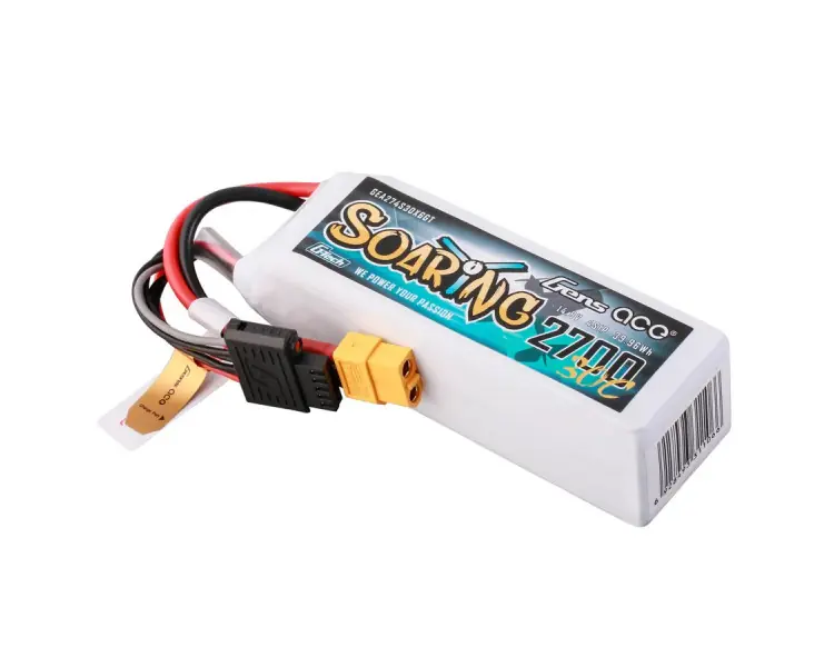 Compra Online BATTERIA LIPO GENS ACE 4S 14,8V 2700MHA 30C G-TECH