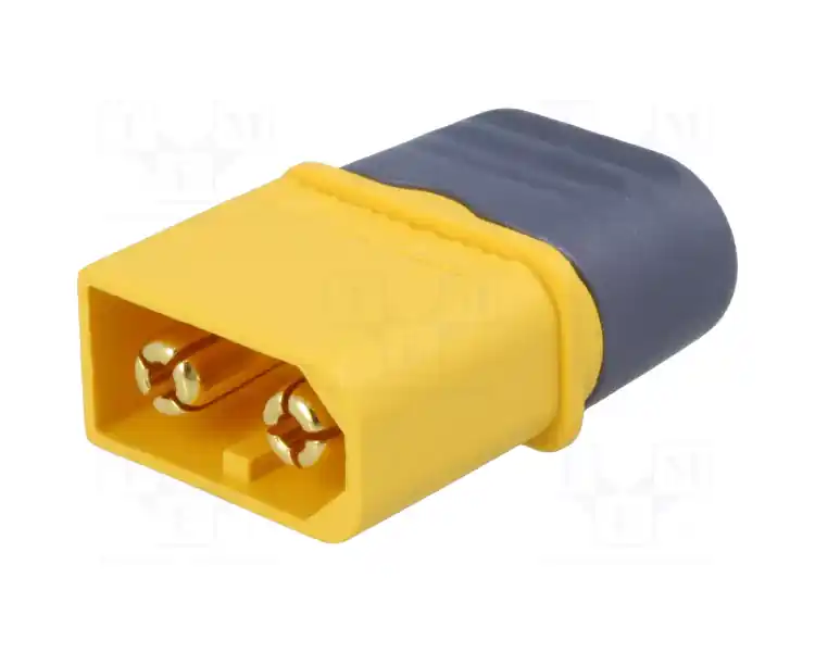 CONNETTORI ORO GIALLI 4MM XT60 MASCHIO CON COPRIFILI Ordina Subito