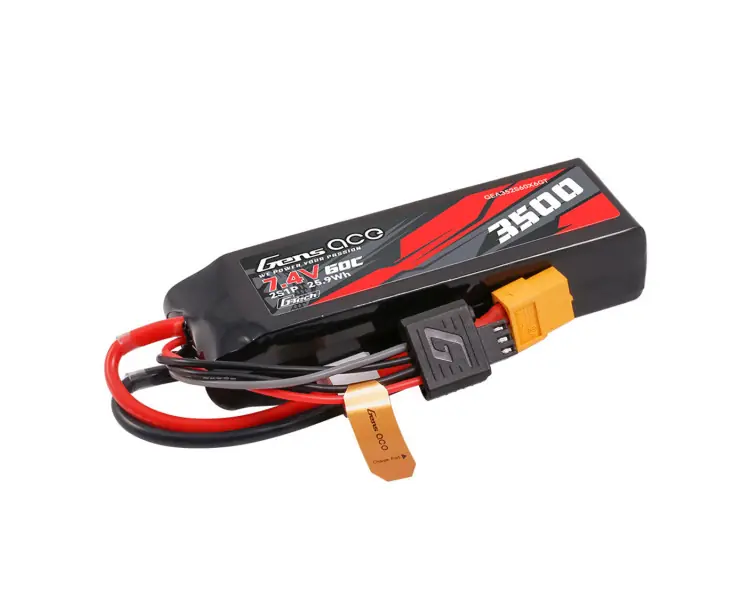 BATTERIA LIPO GENS ACE 2S 7,4V 3500MHA 60C XT60 G-TECH Direttamente Dal Produttore