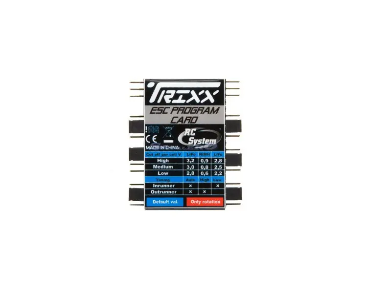 Promozione PROGRAM CARD TRIXX BLUE LINE