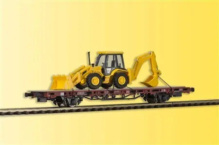 Popolare KIBRI 26260 - Carro pianale con escavatore JCB 4CX 4x4x4, DB, ep.IV-V