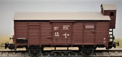 Ultima Occasione PIKO 95995 - Carro chiuso con garitta frenatore preda bellica, FS, ep.II-III