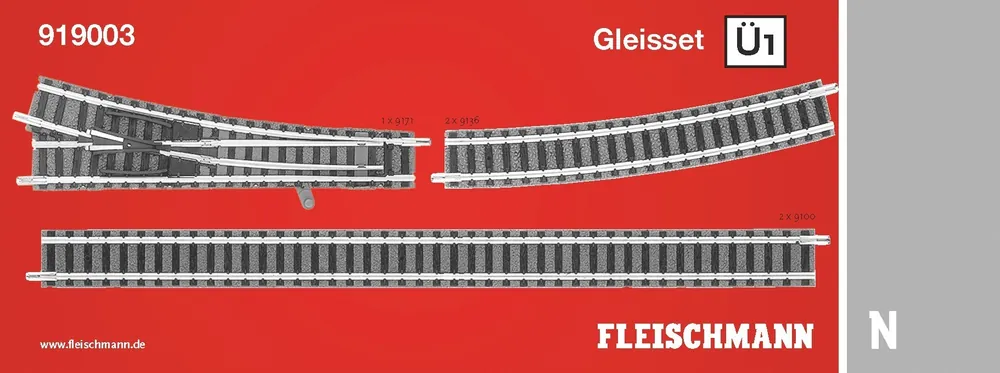 FLEISCHMANN 919003 - Set raddoppio 1 Saldi