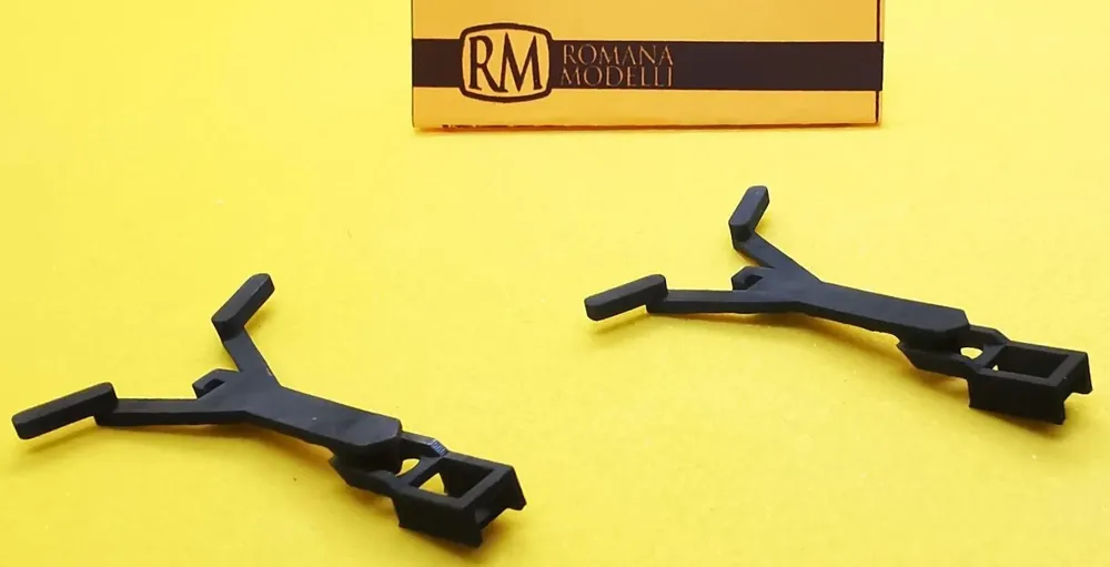 ROMANA MODELLI 90037 - Timone a norma NEM carri ACME (2 pz.) Nuova Collezione