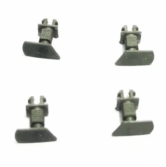 ROMANA MODELLI 90042 - Respingenti D445 Trapezoidali con pedana manovratore (4 pz.) Nuova Collezione