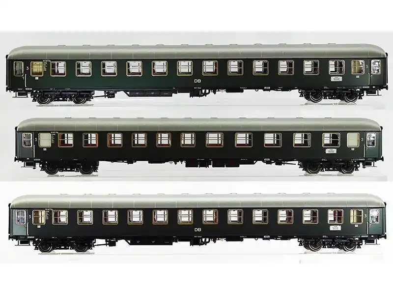 Reso Gratuito HOBBYTRAIN H43034 - Set 2 diretto D83/41 Stoccarda-Wurzburg-Amburgo, DB, ep.III