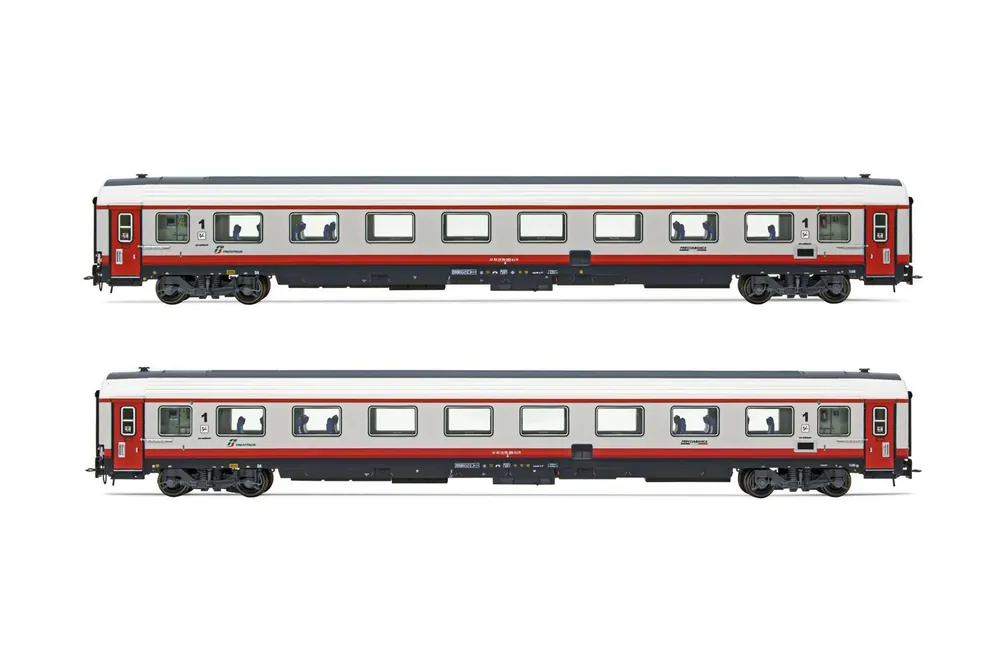 RIVAROSSI HR4351 - set di 2 carrozze Gran Confort ‘85 "Progetto 901" di 1a classe, TI, ep.VI Compra Oggi Stesso