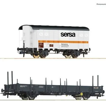ROCO 77043 - Set di due carri per il treno cantiere Sersa Group, ep.VI Quantità Limitata