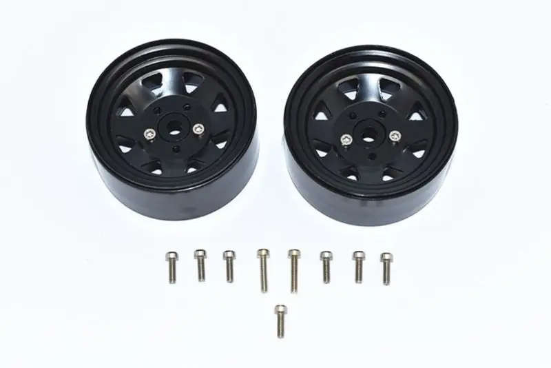 CERCHIO IN ALLUMINIO 1.9 PER CINGOLATI -SET 15PZ nero GPM TRX TRX4 DEFENDER MB G500 AXIAL SCX10 II Prezzo Ridotto