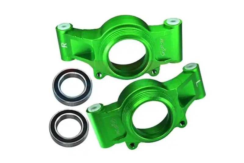 Set portaruota posteriore maggiorato in alluminio verde GPM TRX X-MAXX Solo Oggi