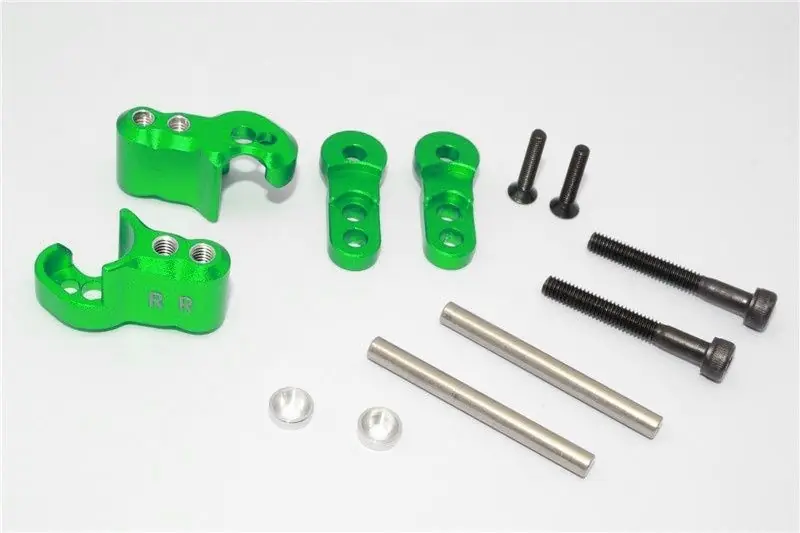 ATTACCO AMMORTIZZATORE POSTERIORE REGOLABILE IN ALLUMINIO – 1SET verde GPM TRX XMAXX 6S Solo Oggi