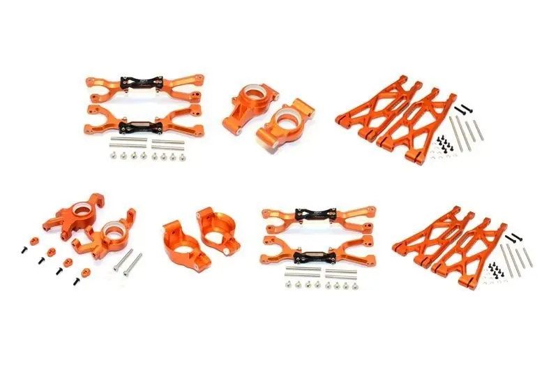 ALU ft&rr upr+lwr ARMS+ft C HUBS+ft Knkl ARMS SET XMAXX(92) GPM TRX XMAXX 8S 6S arancione Compra Online