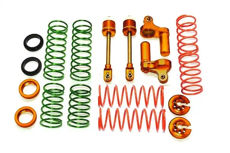COMPONENTI AMMORTIZZATORE A L A FORMA DI L ANTERIORE/POSTERIORE IN ALLUMINIO – 1SET arancione GPM TRX XMAXX 8S 6S Non Perdere