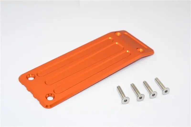 PIASTRA PROTEZIONE POSTERIORE IN ALLUMINIO – SET 1PZ arancione GPM TRX XMAXX 8S 6S Non Perdere