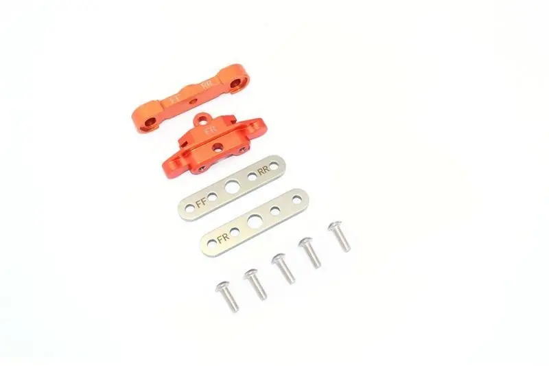 Scelto Dai Clienti ATTACCO PER TIRANTE BRACCIO ANTERIORE INFERIORE IN ALLUMINIO -SET DA 9 PEZZI arancione GPM TRX 1/10 MAXX