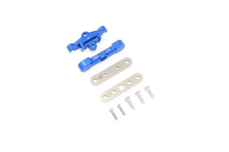 ATTACCO TIRANTE BRACCIO INFERIORE POSTERIORE IN ALLUMINIO -SET DA 9 PEZZI blu GPM TRX 1/10 MAXX Solo Oggi