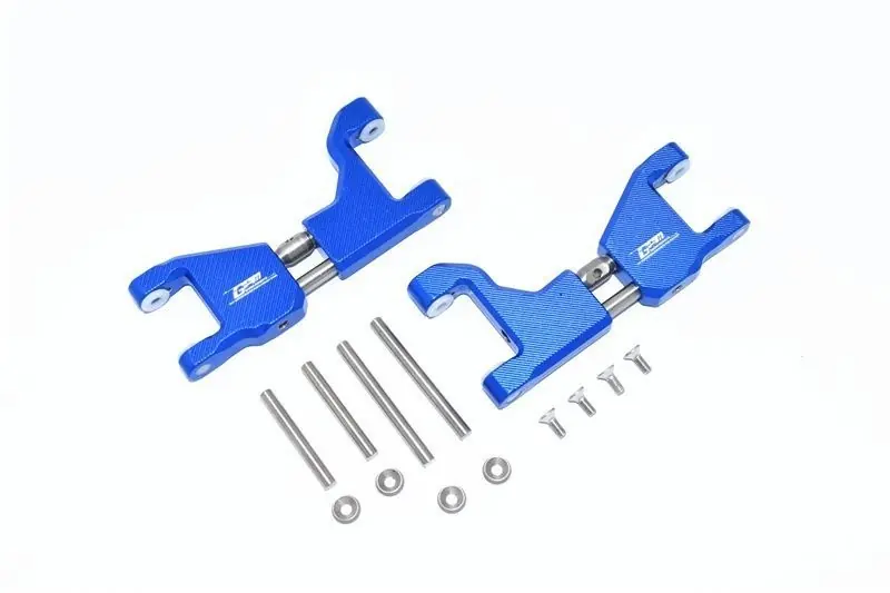 SUPPORTO IN ACCIAIO INOX + ALLUMINIO con piedi / rr upr ARMS14PCS GPM TRX 1/10 MAXX blu Economico