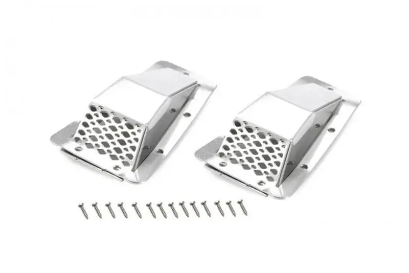 Promozione Esclusiva ACCESSORI PER BILANCIA VENTILAZIONE PARAFANGO IN METALLO (STILE A) -SET DA 16 PEZZI GPM ROADTECH ACCESSORI PER BILANCIA TRX4 DEFENDER argento