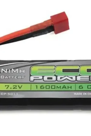 6-Cell NiMH 2/3A Stick Batterie mit T-Style Stecker EcoPower (7.2V/1600mAh) Solo Oggi