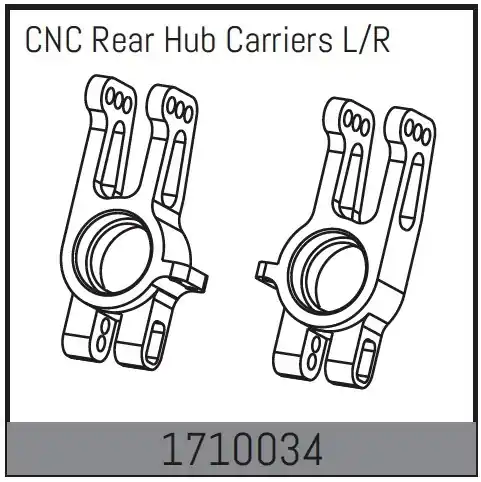 Promozione Esclusiva CNC Rear Hub Carriers L/R