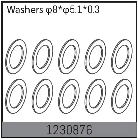 Offerta Speciale 8*5.1*0.3 Washers (10)