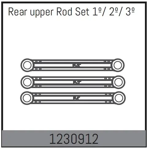Rear Upper Rod Set 1/ 2/ 3 Offerta Speciale