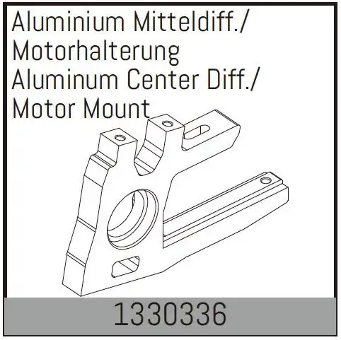 Aluminum Center Diff./Motor Mount Saldi