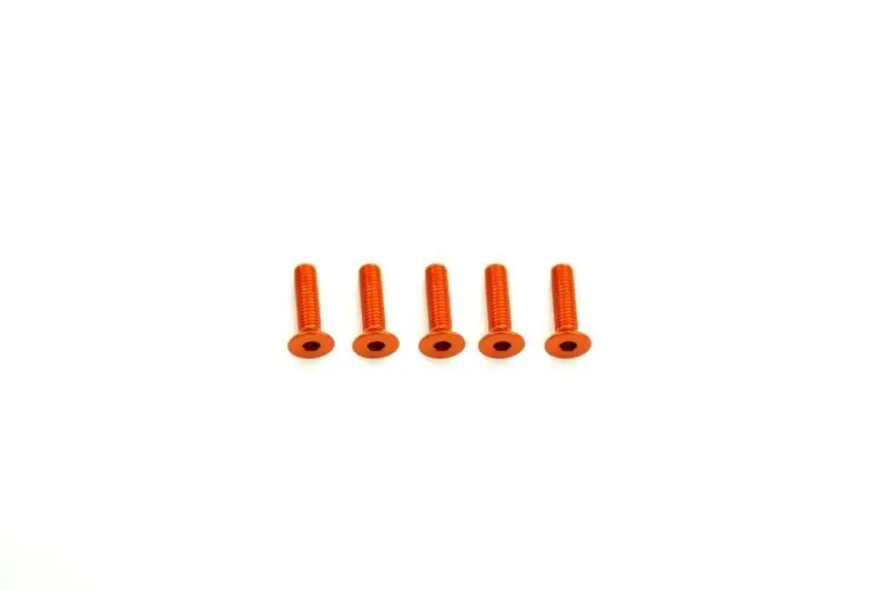 Offerta Del Giorno Alu Screw allen countersunk M3x12 Orange (7075) (5) ARROWMAX (Aluminum Screws (7075-T6 ))