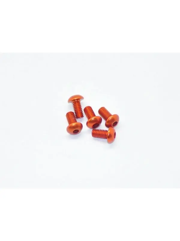 Compra Online Alu Screw allen roundhead M4x8 Orange (7075) (5) ARROWMAX (Aluminum Screws (7075-T6 ))