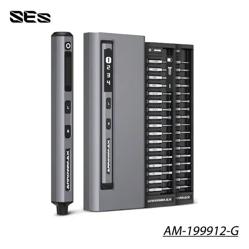 Arrowmax AM-199912-G SES Electric Screwdriver With Alu Case ARROWMAX Space Gray Miglior Prezzo
