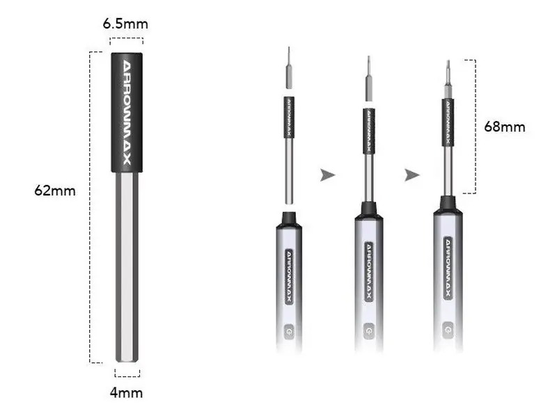 Arrowmax AM-199916 SES Power Tip Extension ARROWMAX Affare