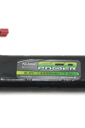 Vendita Finale 7-Cell NiMH Stick Pack Batterie mit T-Style Stecker EcoPower (8.4V/4200mAh)