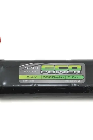 7-Cell NiMH Stick Pack Batterie mit T-Style Stecker EcoPower (8.4V/5000mAh) Must-Have