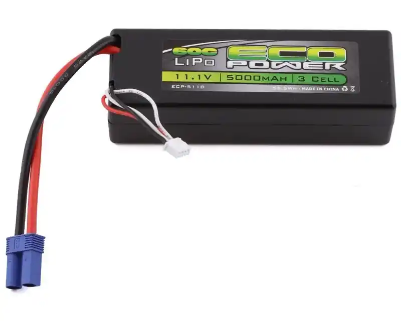 Offerta Limitata Basher 3S 60C Hard Case LiPo Batterie mit EC5 Stecker EcoPower (11.1V/5000mAh)