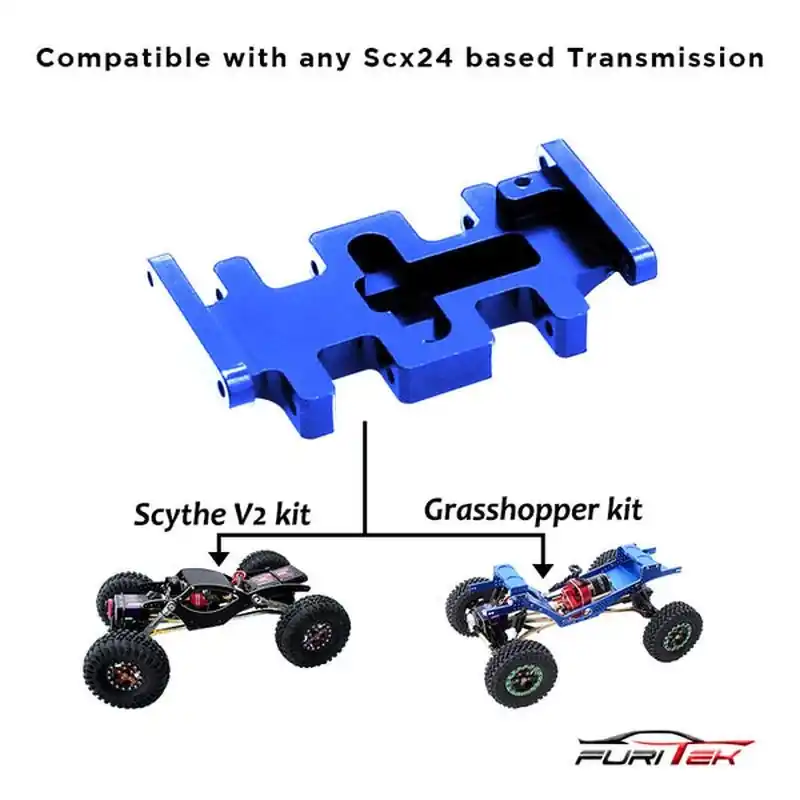 Consegna Rapida LCG ALU Skid plate – Blue FURITEK Skids – Rock Crawler