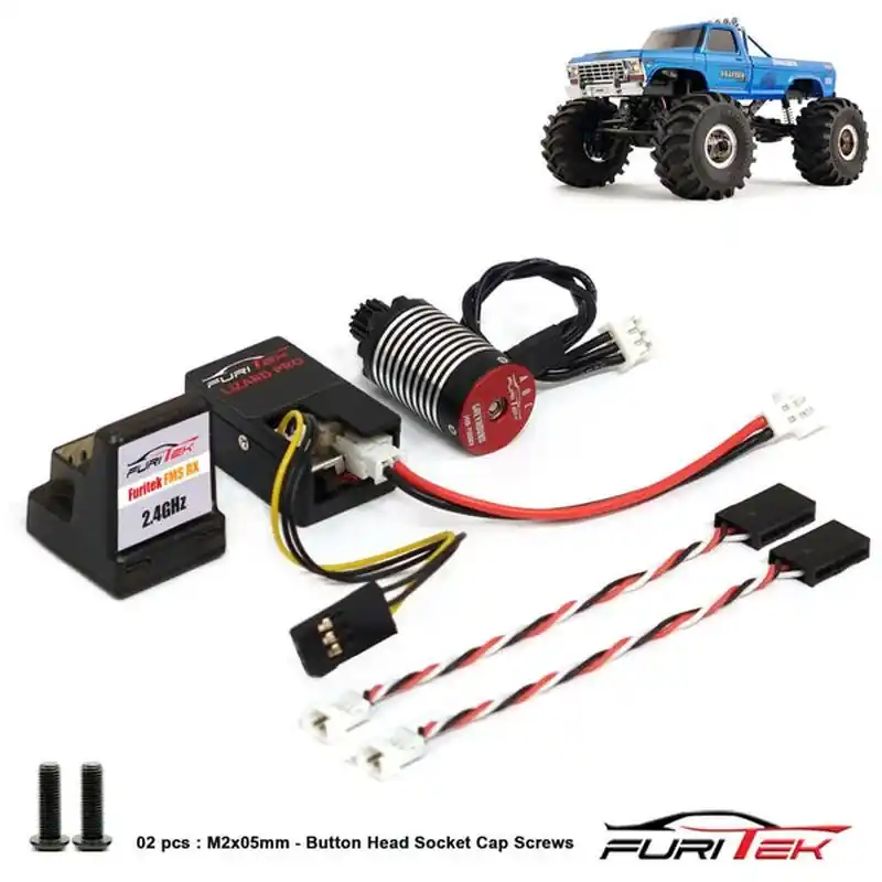 Occasione MONSTER BL POWER SYSTEM WITH RECEIVER FCX24 SMASHER FURITEK Brushless System for Fcx24