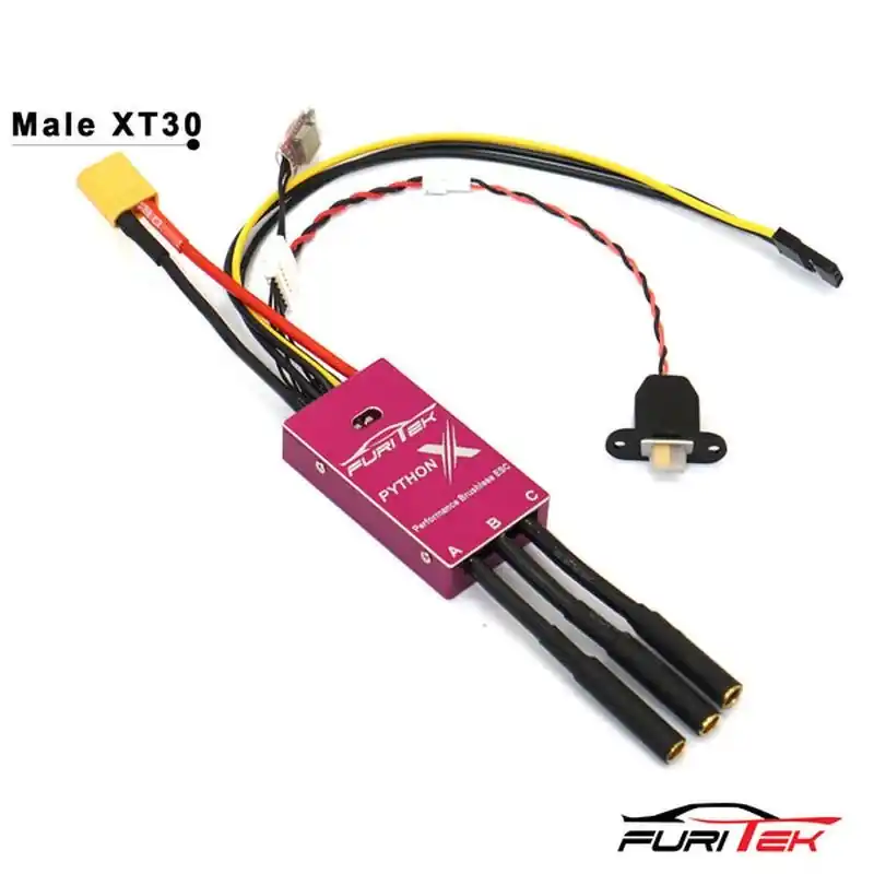 Vendita Finale PYTHON X TEAM SPEC 80A/120A ESC 1/10 CRAWLERS BLUETOOTH FURITEK Brushless System for 1/10