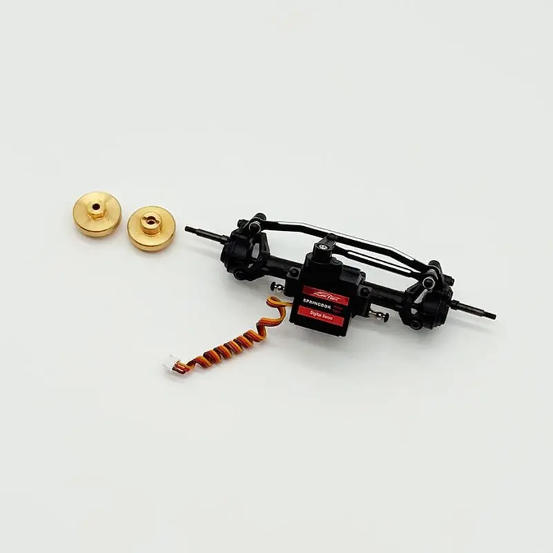 Reso Gratuito TerraX Active Pro 4WS Vorderachse kpl. vormontiert + Servo FURITEK Brushless 1/18 RC Crawler