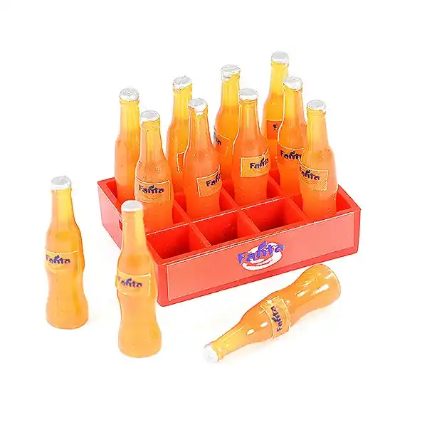 FASTRAX SCALE SOFT DRINK CRATE W/BOTTLES orange drink Promo Stagionale