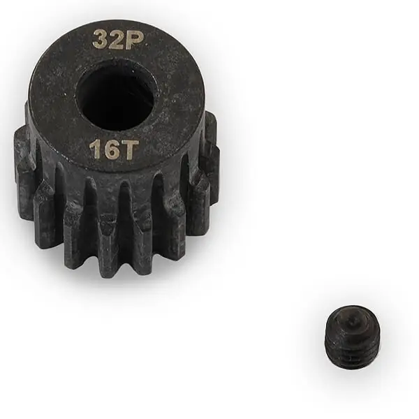 FASTRAX 32DP 16T STEEL PINION GEAR (5MM) Ultima Occasione