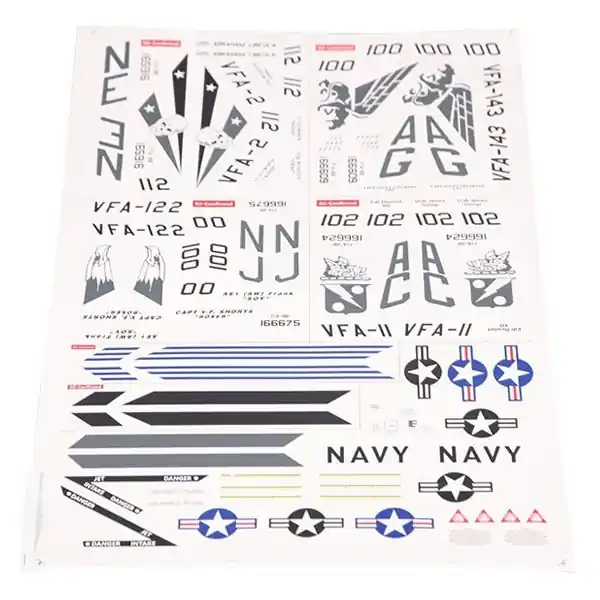 Super Prezzo FMS F/A-18 SUPER HORNET 70MM DECAL SHEET