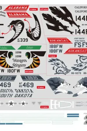 Acquista Ora FMS F-16C FIGHTING FALCON 70MM DECAL SHEET