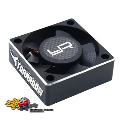 Yeah Racing Ventola Tornado Plus Case in Alluminio High-Speed 30×30 8.4V./0.28A NERO 14.000rpm Novità