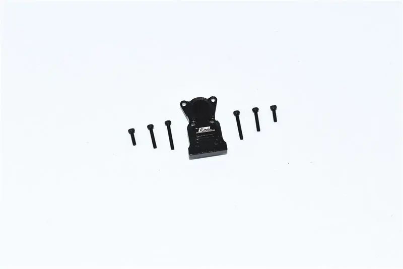 COPERCHIO CAMBIO ANTERIORE/POSTERIORE IN ALLUMINIO – SET 7 PEZZI nero GPM AXIAL 1/24 SCX24 CATENACCIO Popolare