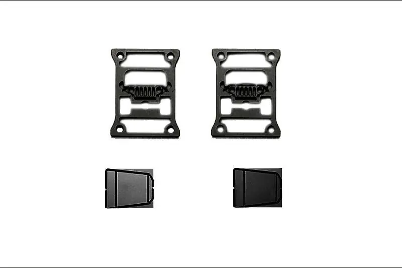 SCALA Acs COPERTURA FANALE POSTERIORE SCX10 III JEEP ?TIPO B?-4PZ nero GPM ROADTECH SCALA ACCESSORI SCX10 III Consegna Rapida