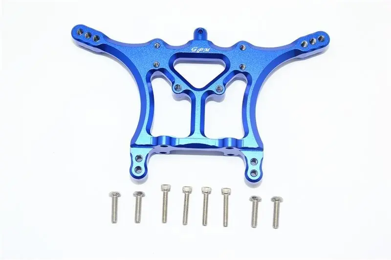 Ordina Subito ATTACCO AMMORTIZZATORE POSTERIORE REGOLABILE IN ALLUMINIO-SET DA 9 PEZZI blu GPM TRX 1/10 SLASH 2WD