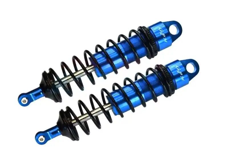 Nuovo Arrivo Ammortizzatori anteriori 128 mm con stelo 6 mm in alluminio 6061-T6 blu per TRX Sledge