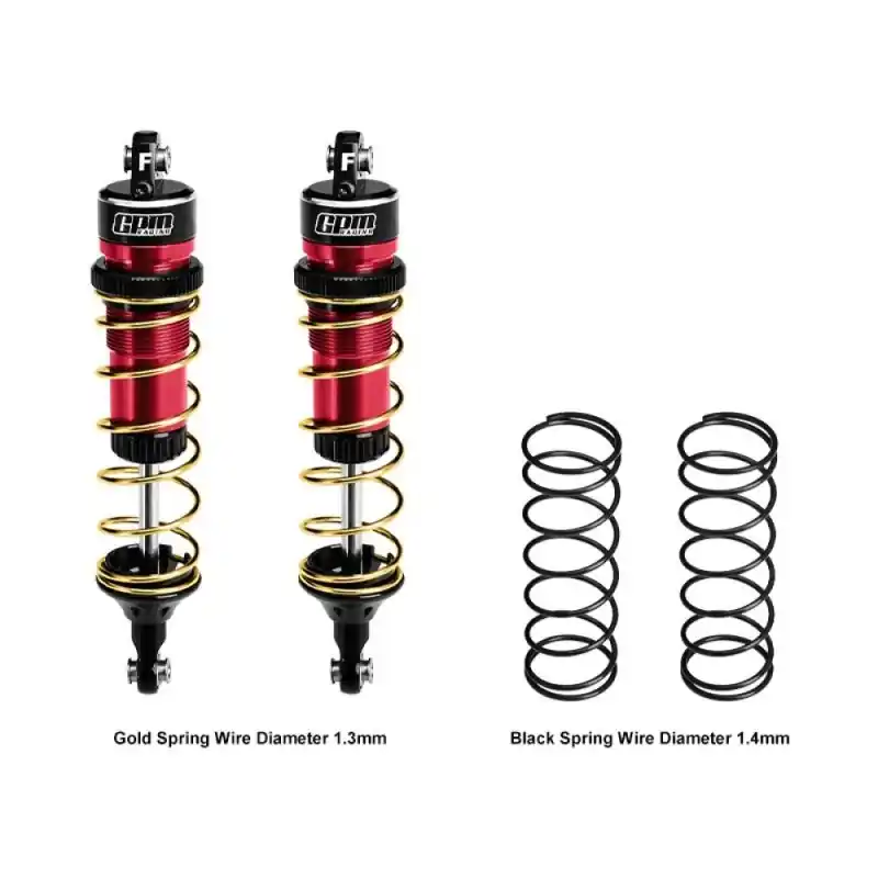 Ammortizzatori anteriori in alluminio 104 mm rossi per Traxxas Jato 4×4 (2 pz) Offerta